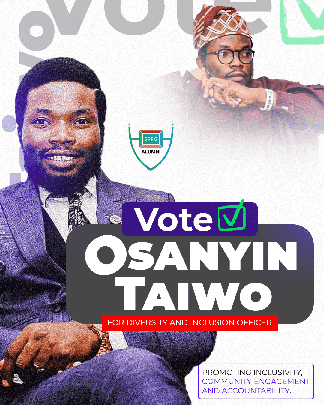 Vote Osanyin Taiwo for Diversity and Inclusion Officer